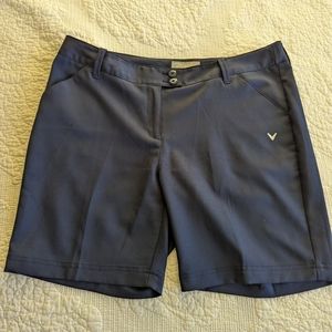 Callaway Opti Dri Women's Golf Shorts Navy Blue Size 8